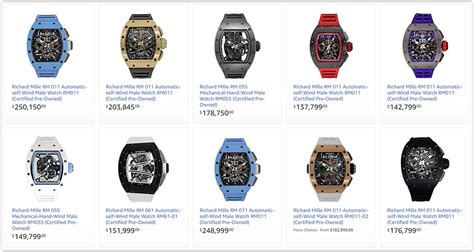 richard mille price list